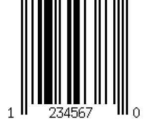 sample UPC E barcode
